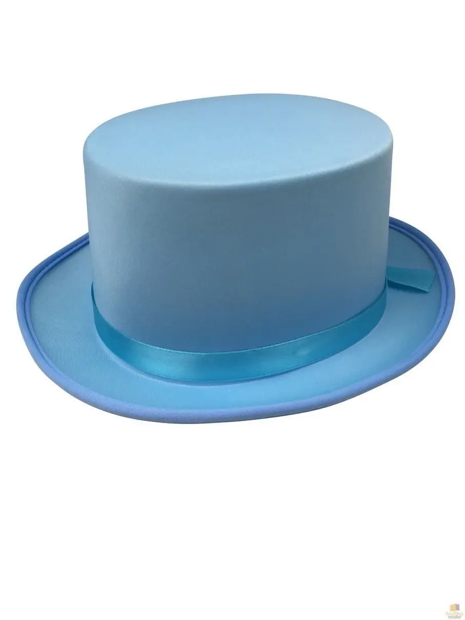 SATIN TOP HAT Costume Party Cap Fancy Dress Trilby Fedora One Size