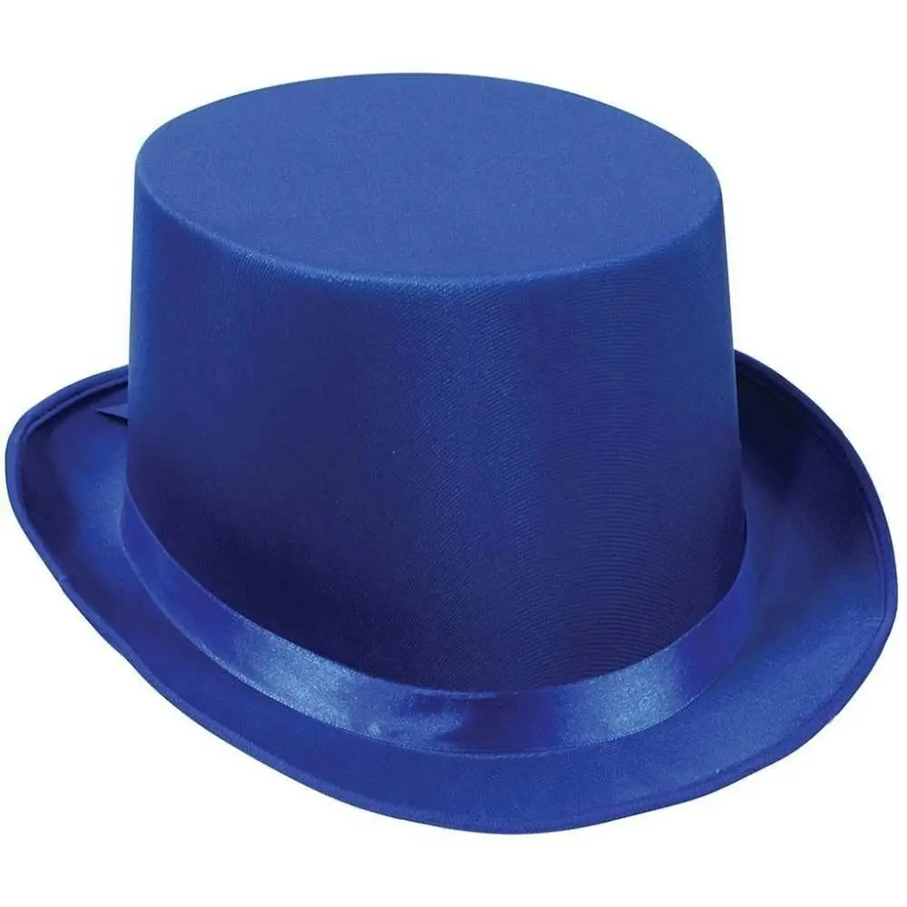 SATIN TOP HAT Costume Party Cap Fancy Dress Trilby Fedora One Size