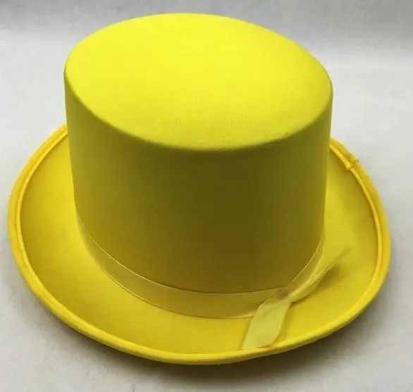 SATIN TOP HAT Costume Party Cap Fancy Dress Trilby Fedora One Size