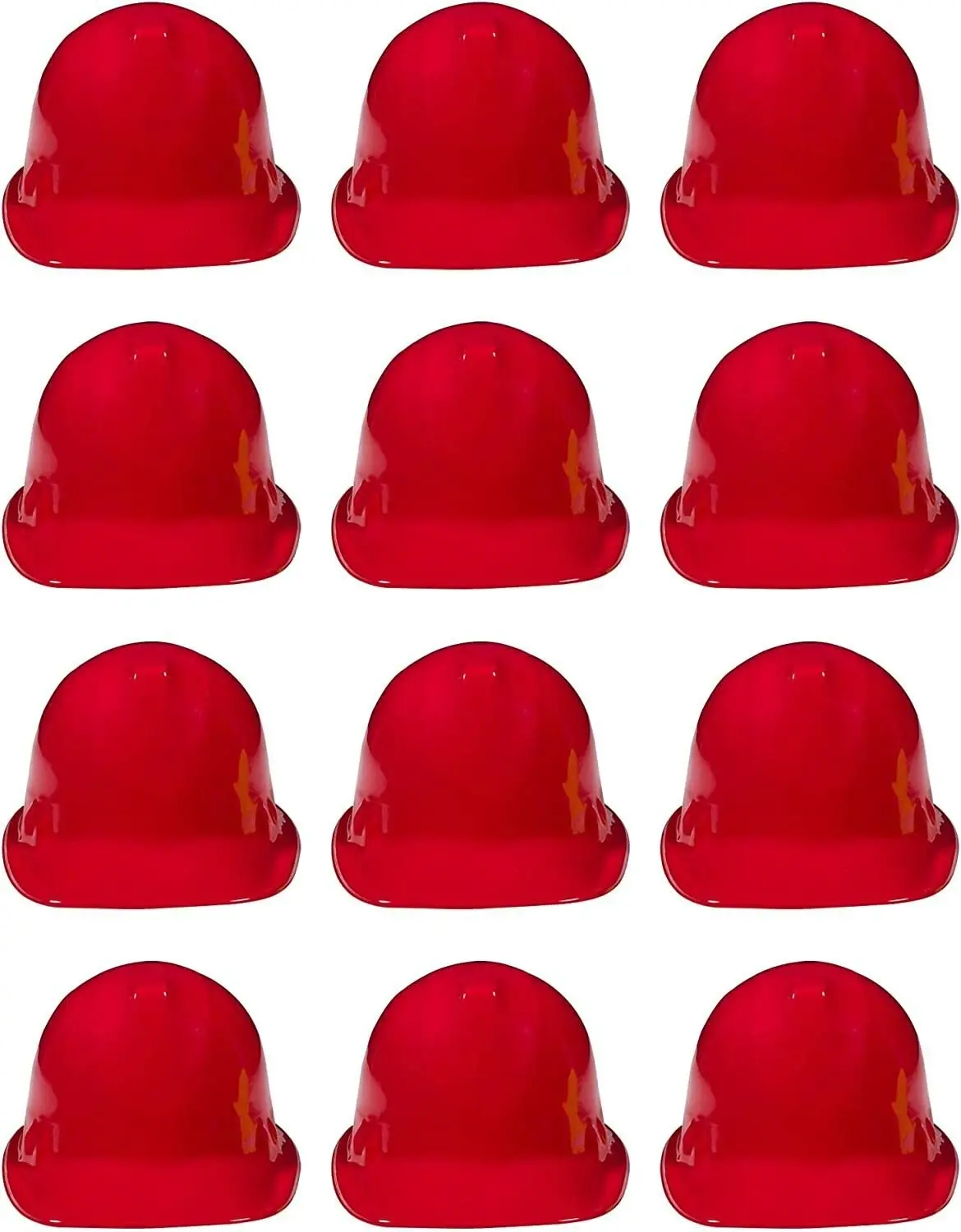 12x KIDS BUILDER HATS Construction Costume Party Helmet Safety Cap Childrens