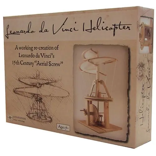 Pathfinders Da Vinci Helicopter Wooden Kit