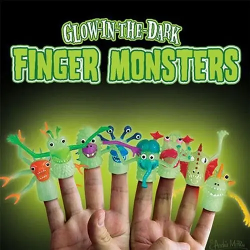 Archie Mcphee Glow In The Dark Monster Finger Puppet