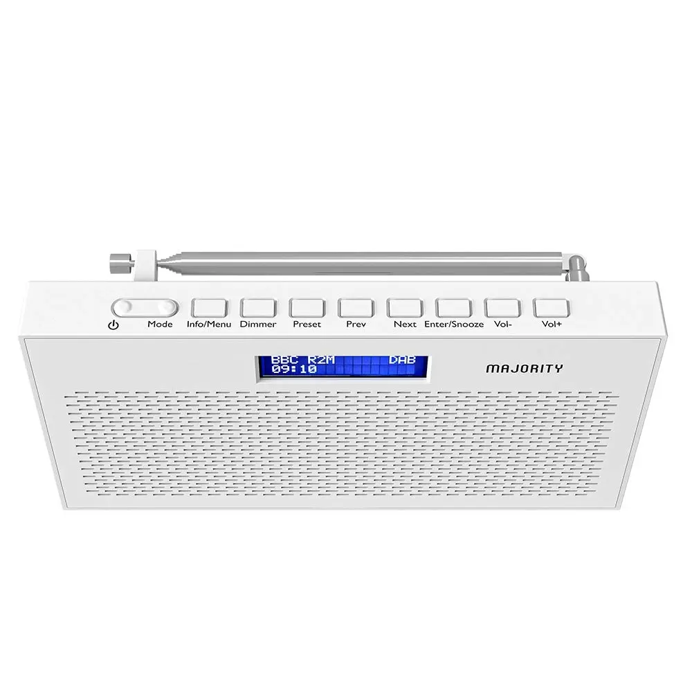 Majority Histon Compact DAB & FM Radio-White