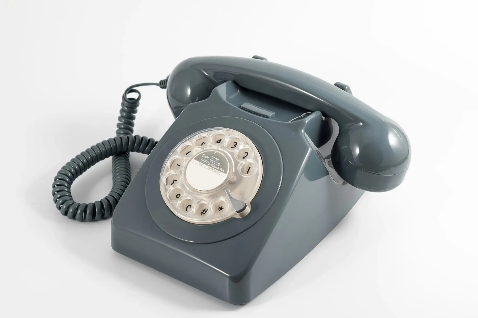 GPO Retro 746 Rotary Telephone - Grey