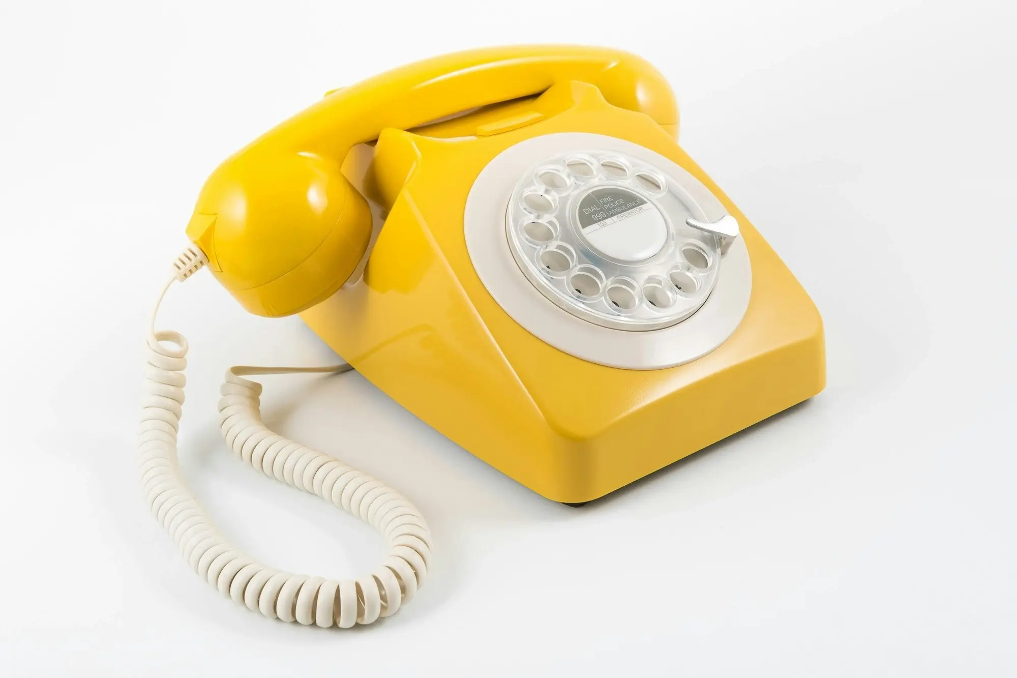 GPO Retro 746 Rotary Telephone - Mustard