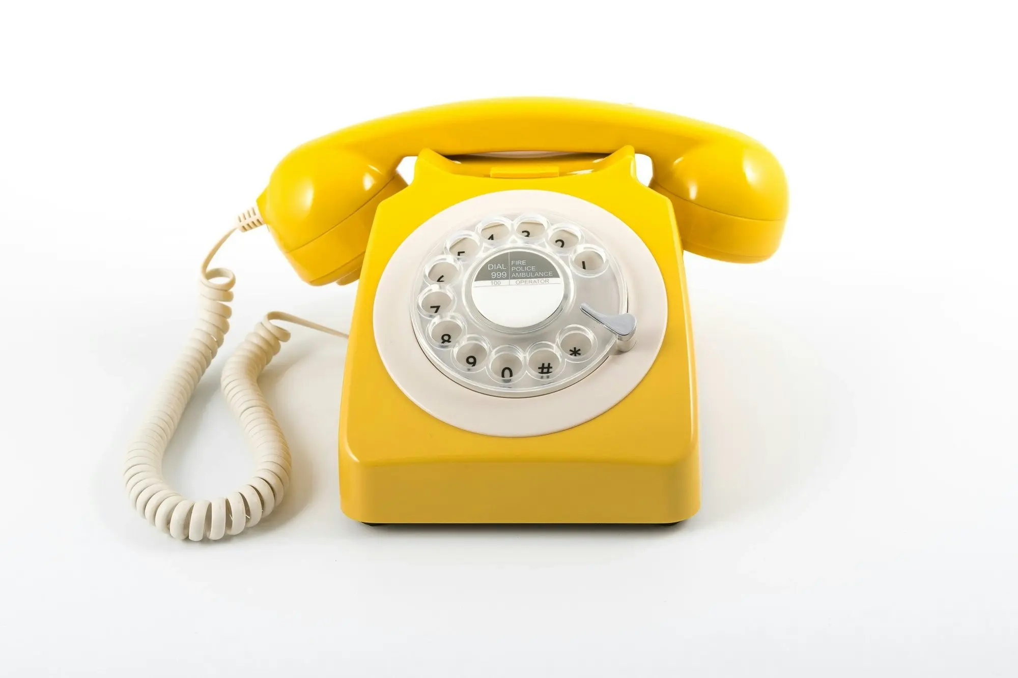 GPO Retro 746 Rotary Telephone - Mustard