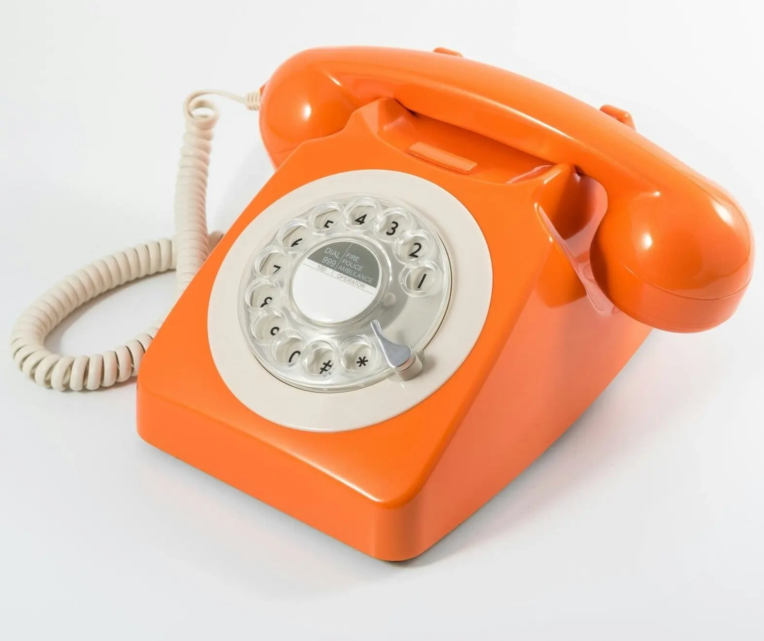 GPO Retro 746 Rotary Telephone - Orange