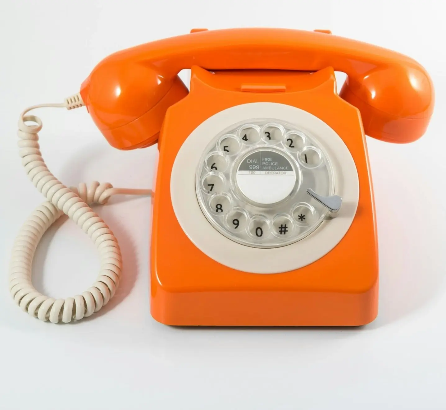 GPO Retro 746 Rotary Telephone - Orange