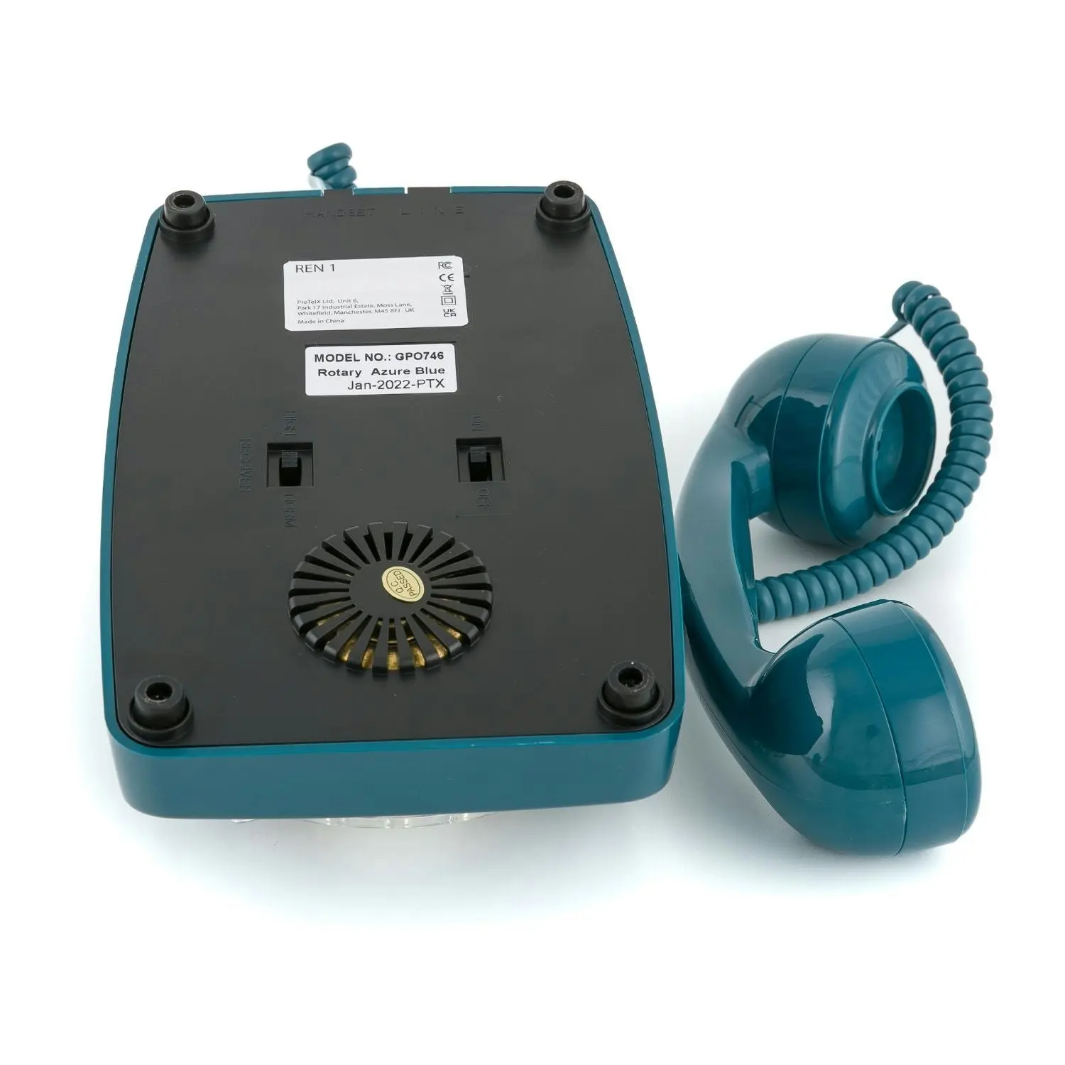 GPO Retro 746 Rotary Telephone - Azure Blue