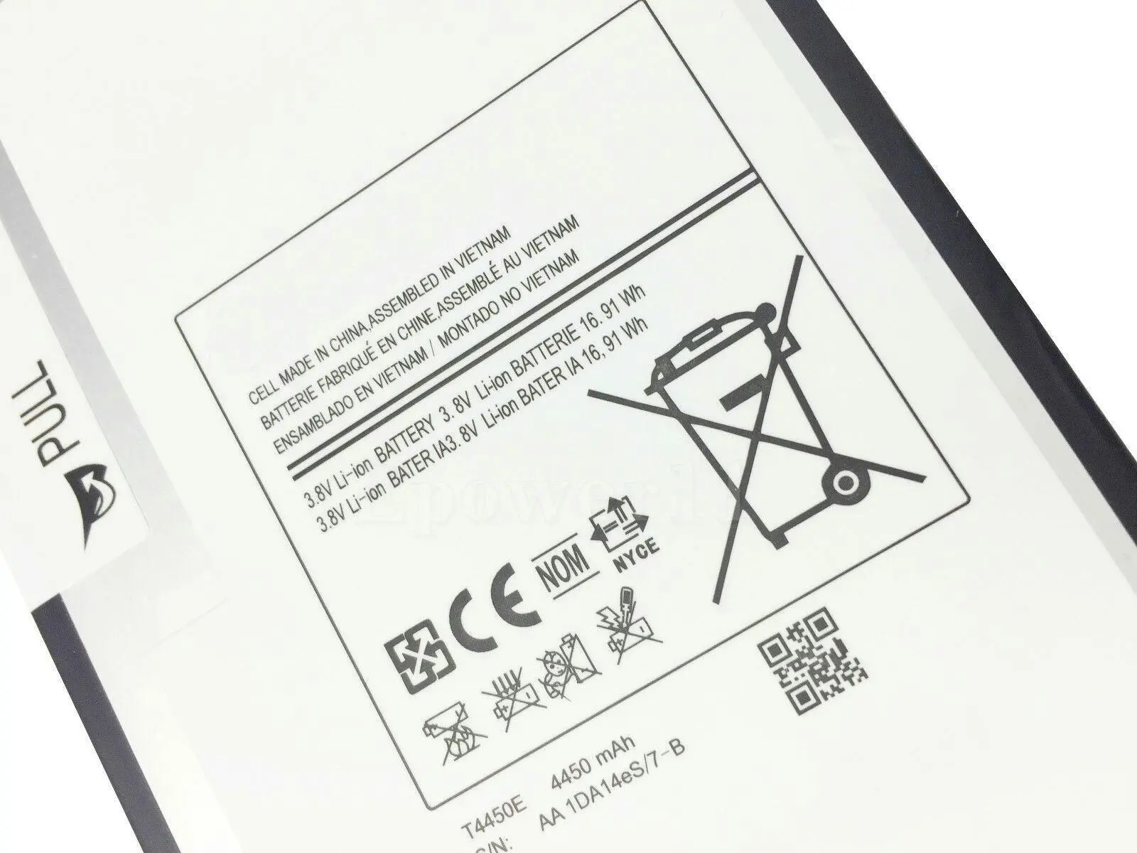 Replacement Battery for T4450E GALAXY TAB 3 8.0 T310 T311 T315 4450mAh