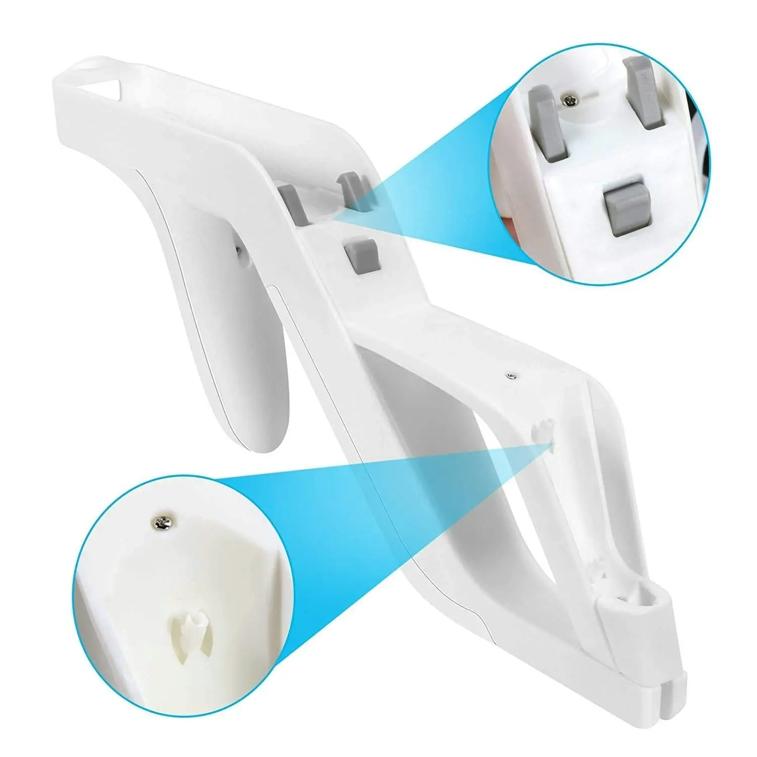 2 Pieces x Nintendo Wii Compatible Gun Controller Wii Accessories