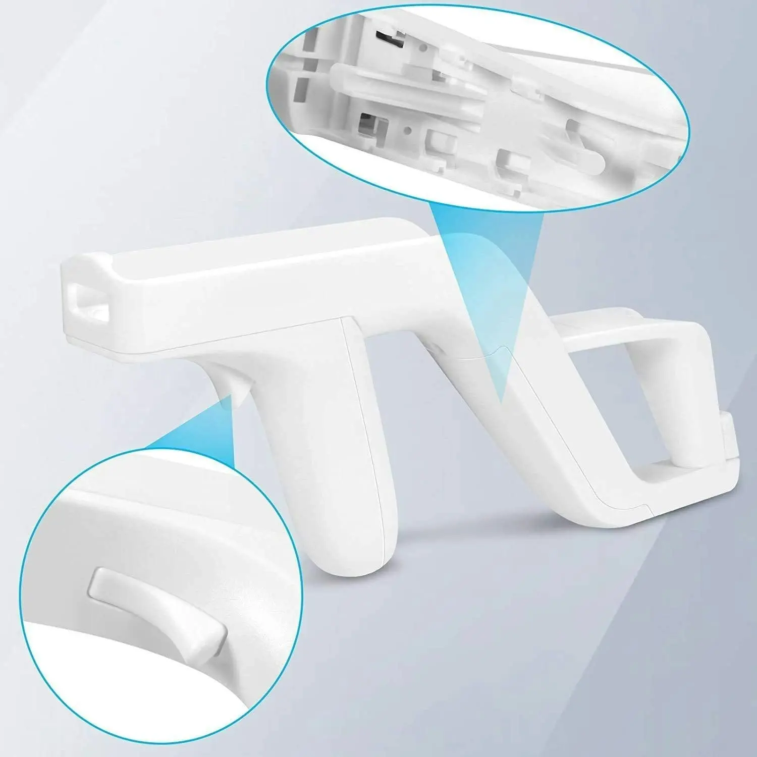 2 Pieces x Nintendo Wii Compatible Gun Controller Wii Accessories