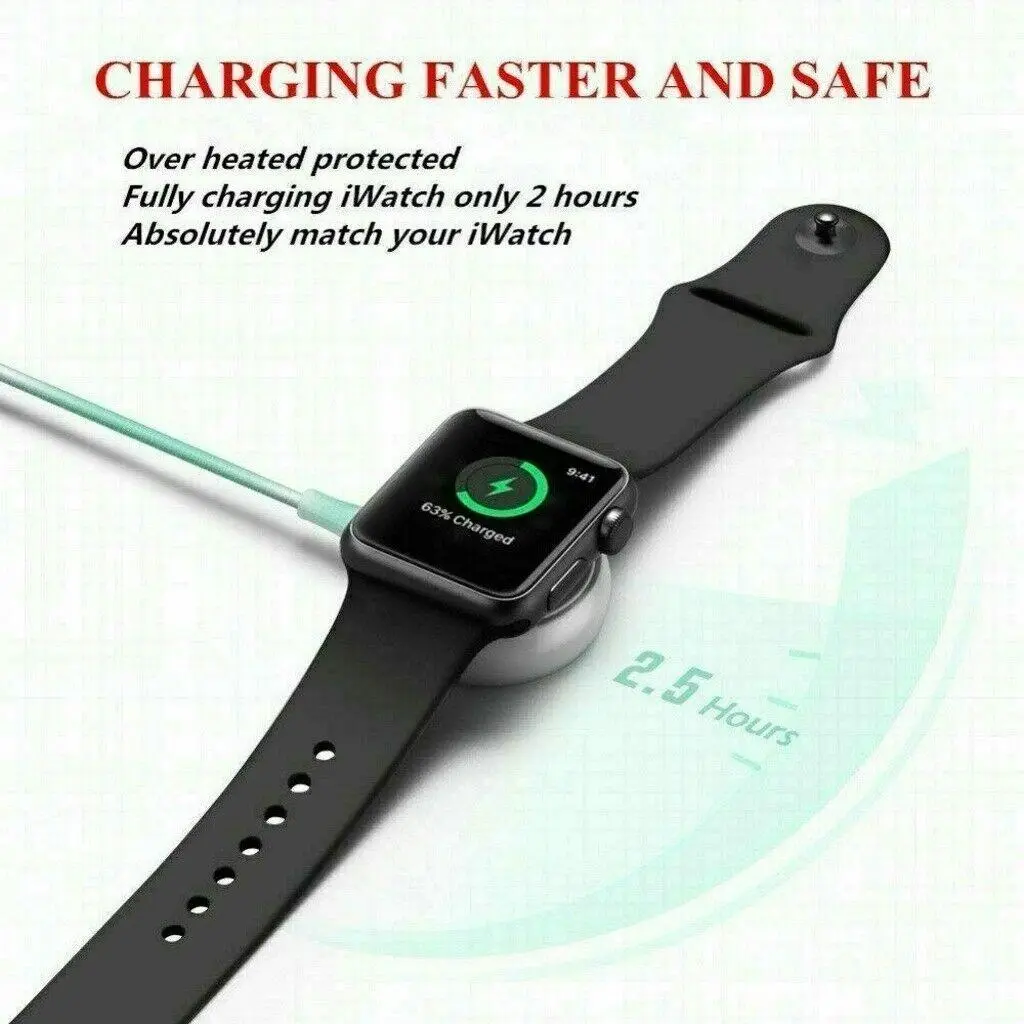 For Apple Watch iWatch 8 7 6 5 4 2 1 Magnetic Fast  Charger Charging Cable