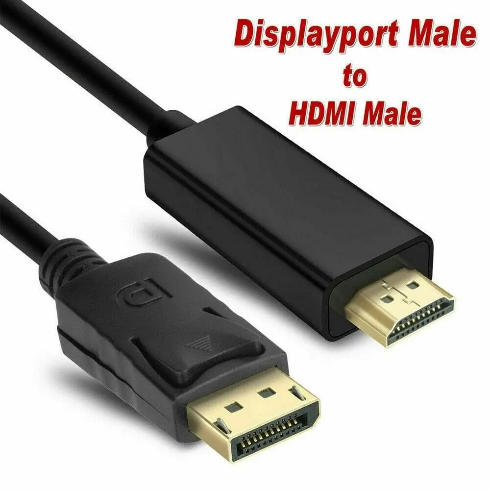 1.8m Display Port DP to HDMI Cable