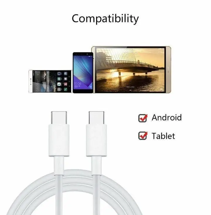 USB-C to USB-C 6A PD Fast Charging Data Cable | 2 Meter