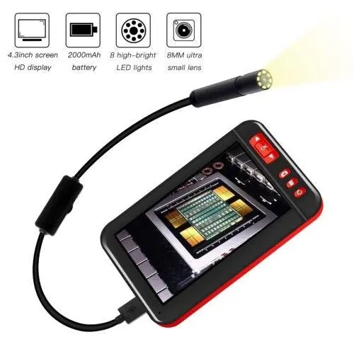 Industrial Endoscope Inspection Camera (1080P) / Display Screen (4.3-inch)