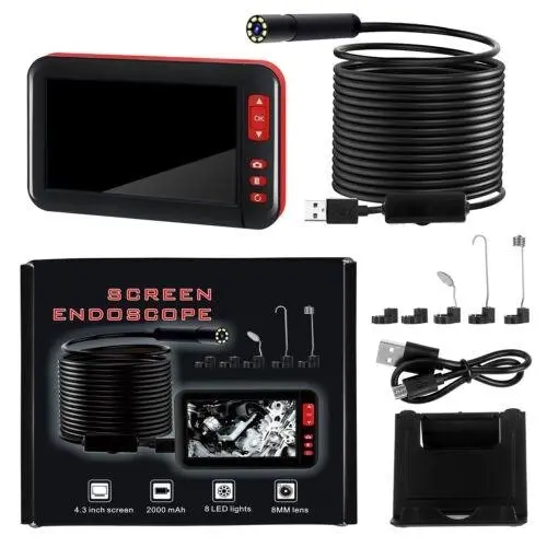 Industrial Endoscope Inspection Camera (1080P) / Display Screen (4.3-inch)