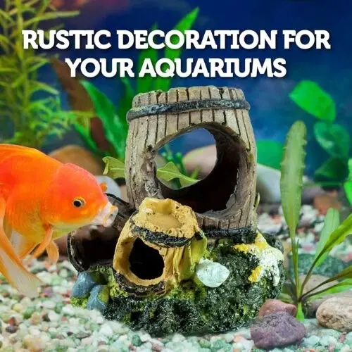 Pet Basic Fish 4PK Aquarium Ornaments Non Toxic Freshwater Marine 7cm x 5cm