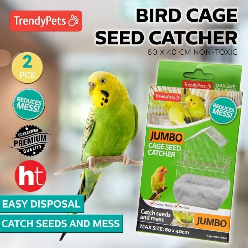 Trendypets Bird Cage Seed Catcher 60Xx40Cm 2Pce Jumbo Catch Seeds And Mess