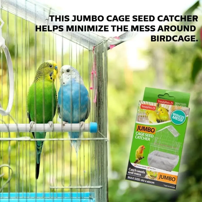 Trendypets Bird Cage Seed Catcher 60Xx40Cm 2Pce Jumbo Catch Seeds And Mess