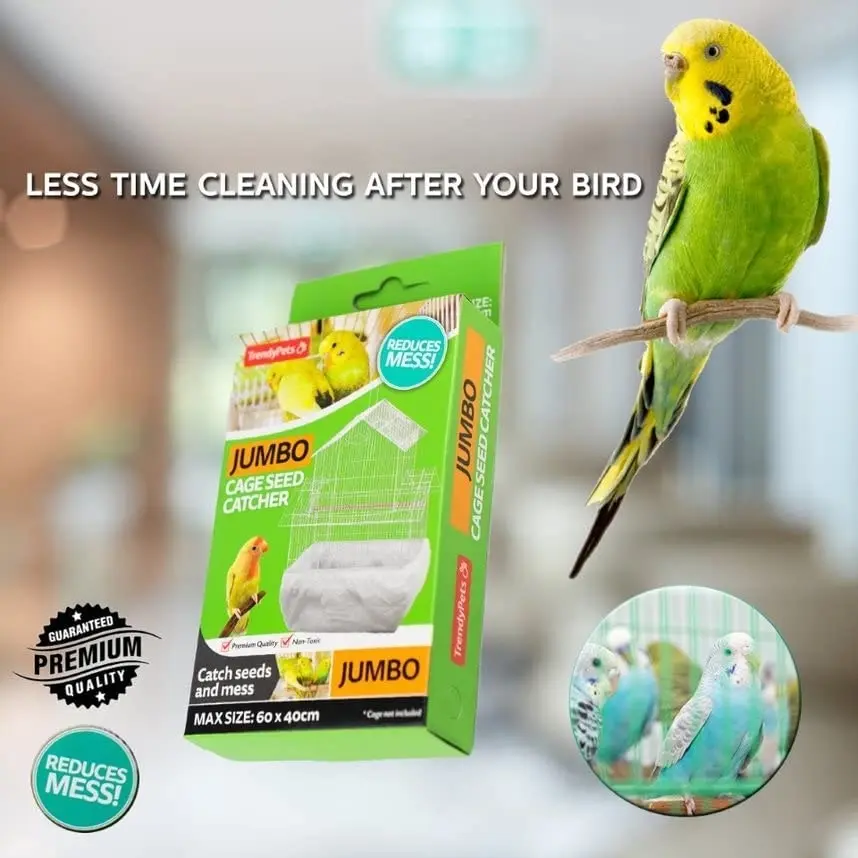 Trendypets Bird Cage Seed Catcher 60Xx40Cm 2Pce Jumbo Catch Seeds And Mess