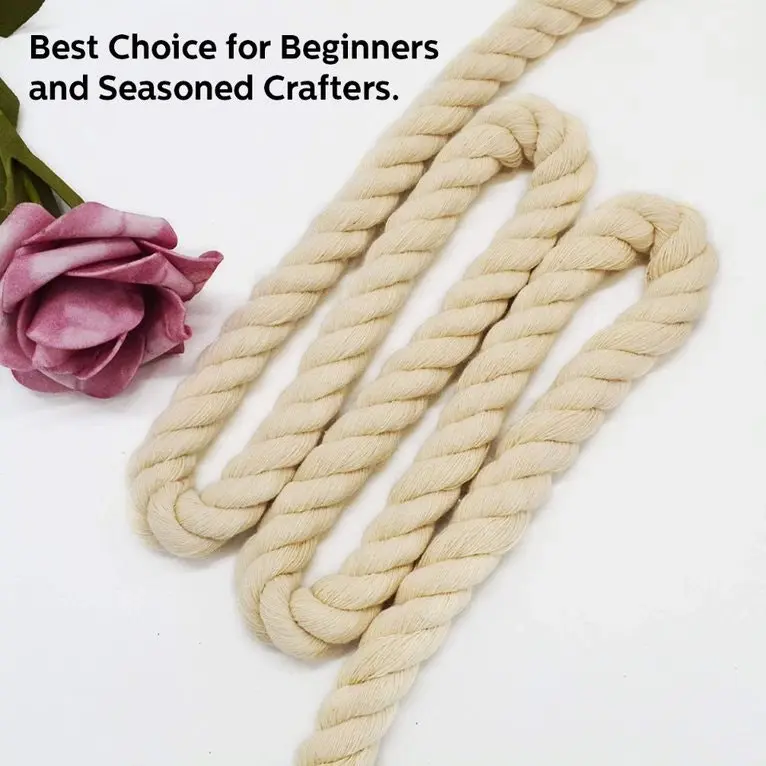 [2Pce] Krafters Korner Twisted Rope - White & Cream (4.5M - 9.1M)