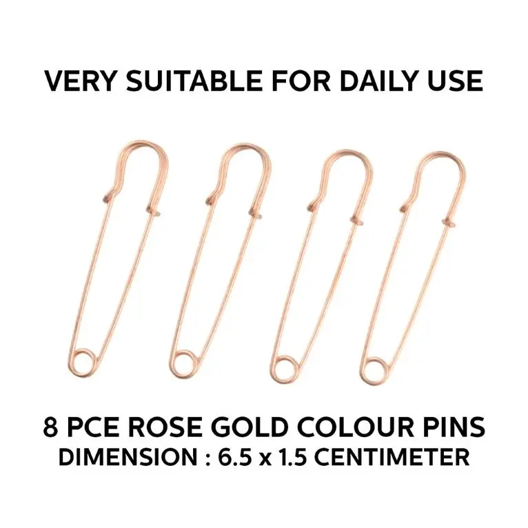 [2Pk X 4Pce] Krafters Korner Rose Gold Pins (6.5X1.5Cm)