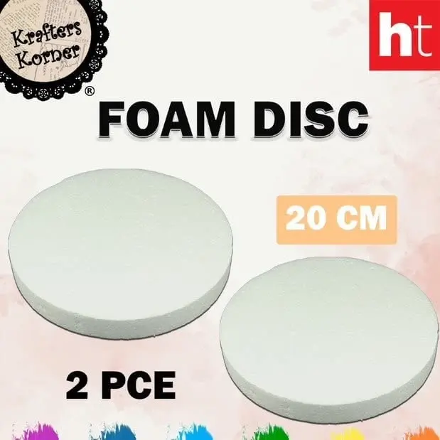 [2Pk] Krafters Korner Foam Disc - White (20Cm)