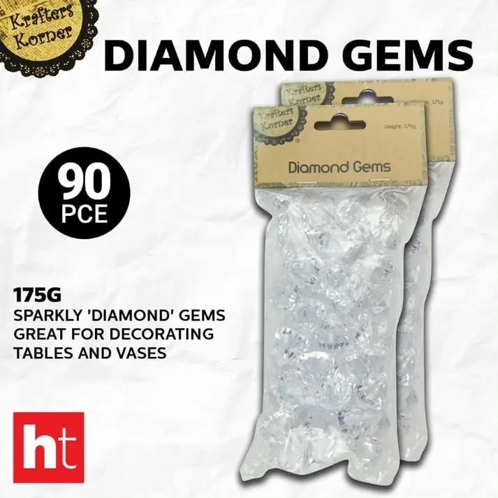 [2PK x 45PCE] Krafters Korner Diamond Gems - Clear