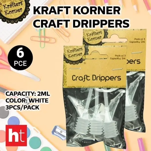 [2Pk X 3Pce] Krafters Korner Craft Dripper - White 2ML