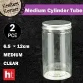 [2Pk] Krafters Korner Medium Cylinder Tube - Made Of Plastic (6.5 X 12cm)