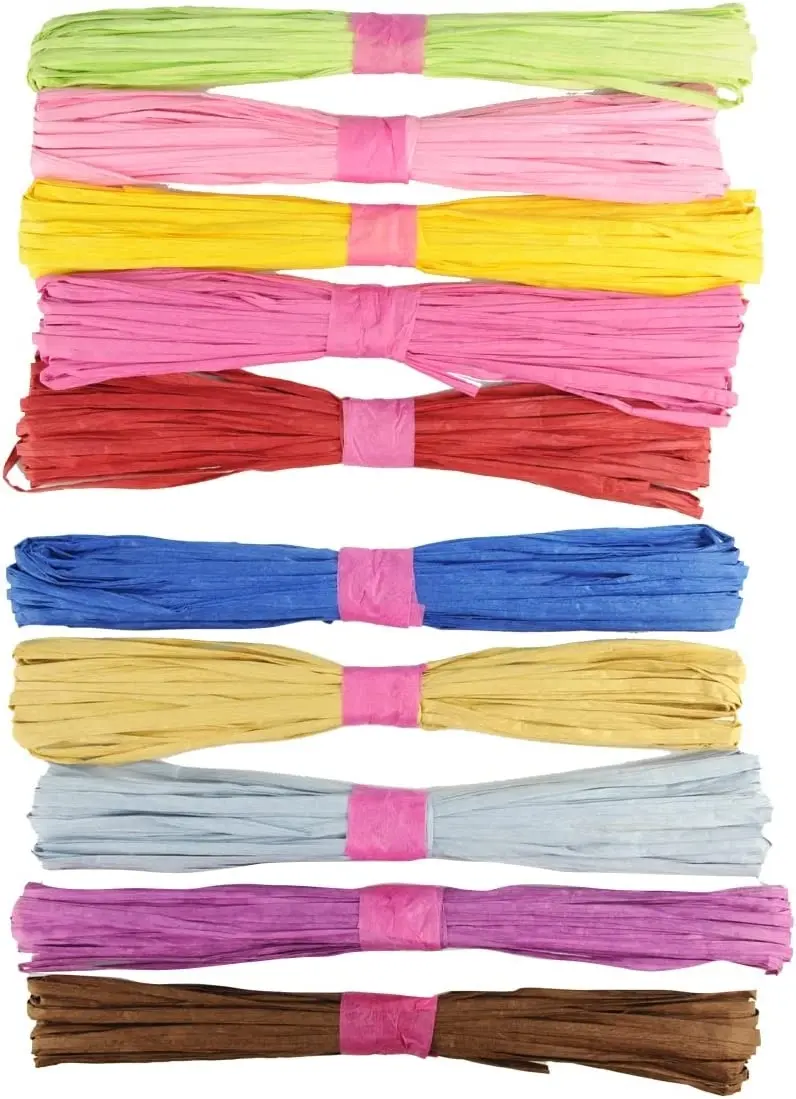 [6Pk X 5Pce] Krafters Korner Paper Raffia - Multi Color