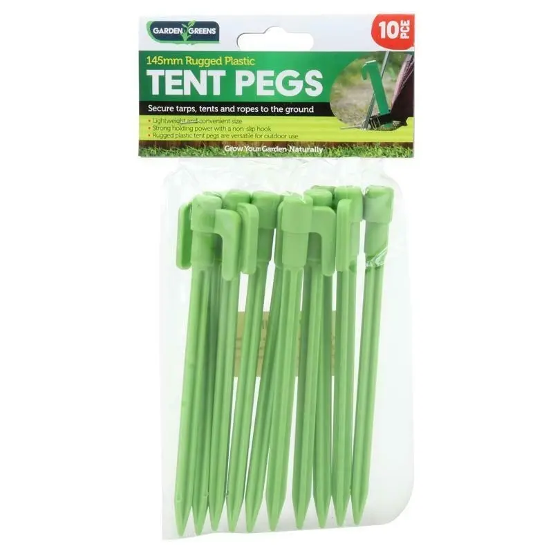 Garden Greens 30PCE Tent Pegs 14.5cm x 2.4cm x 1cm Camping Tent Stakes