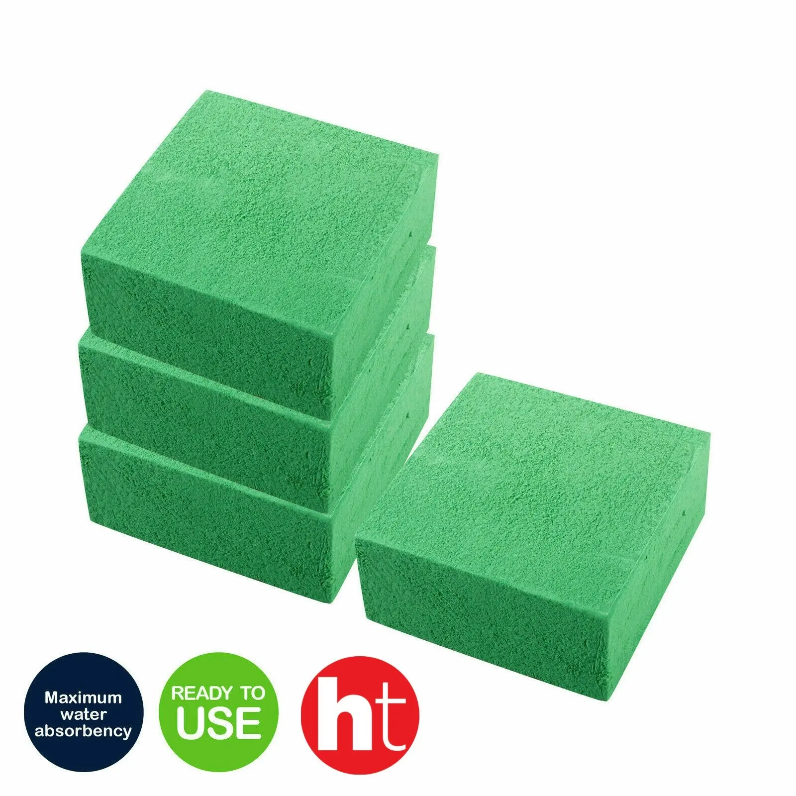 Garden Greens 4PK Floral Foam Wet Brick Flower Arrangements 15cm x 15cm x 7cm