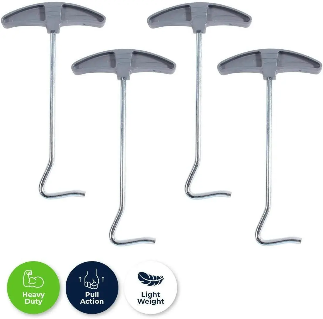 Garden Greens [4PK x 2PCE] Tent Peg Extractor - Stainless Steel - 95mm x 170mm