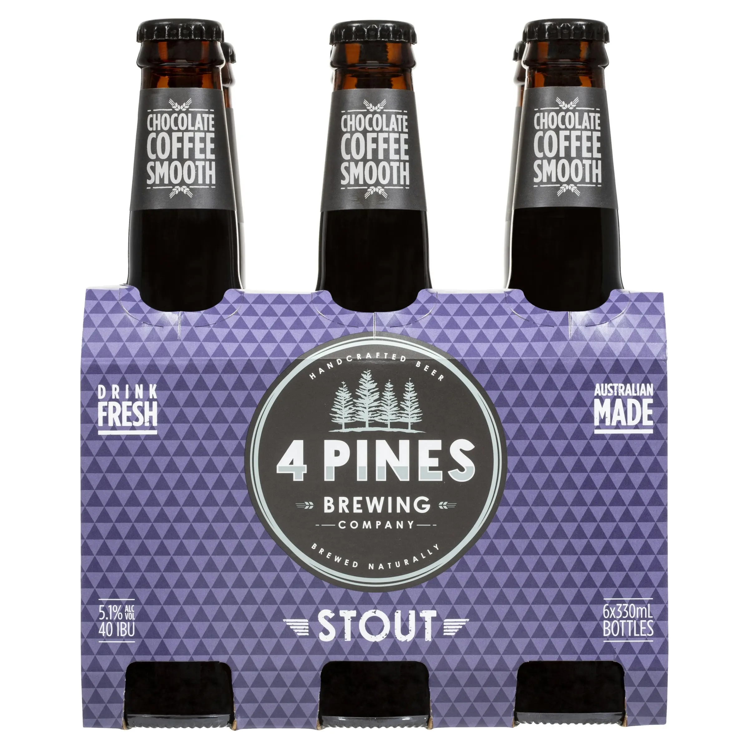 4 Pines Nitro Stout Beer 24 x 330mL Bottles