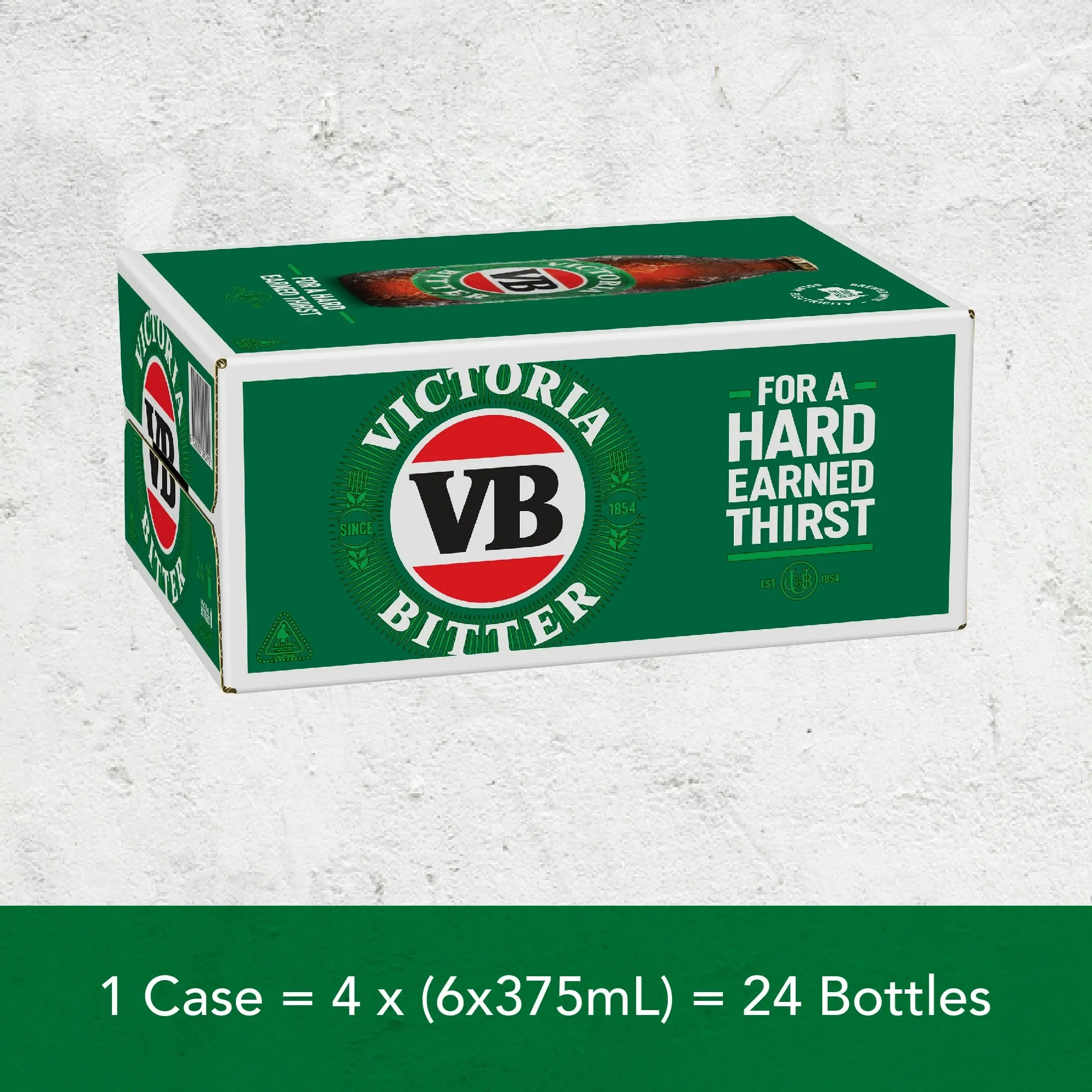 Victoria Bitter Beer Case 24 x 375mL Bottles