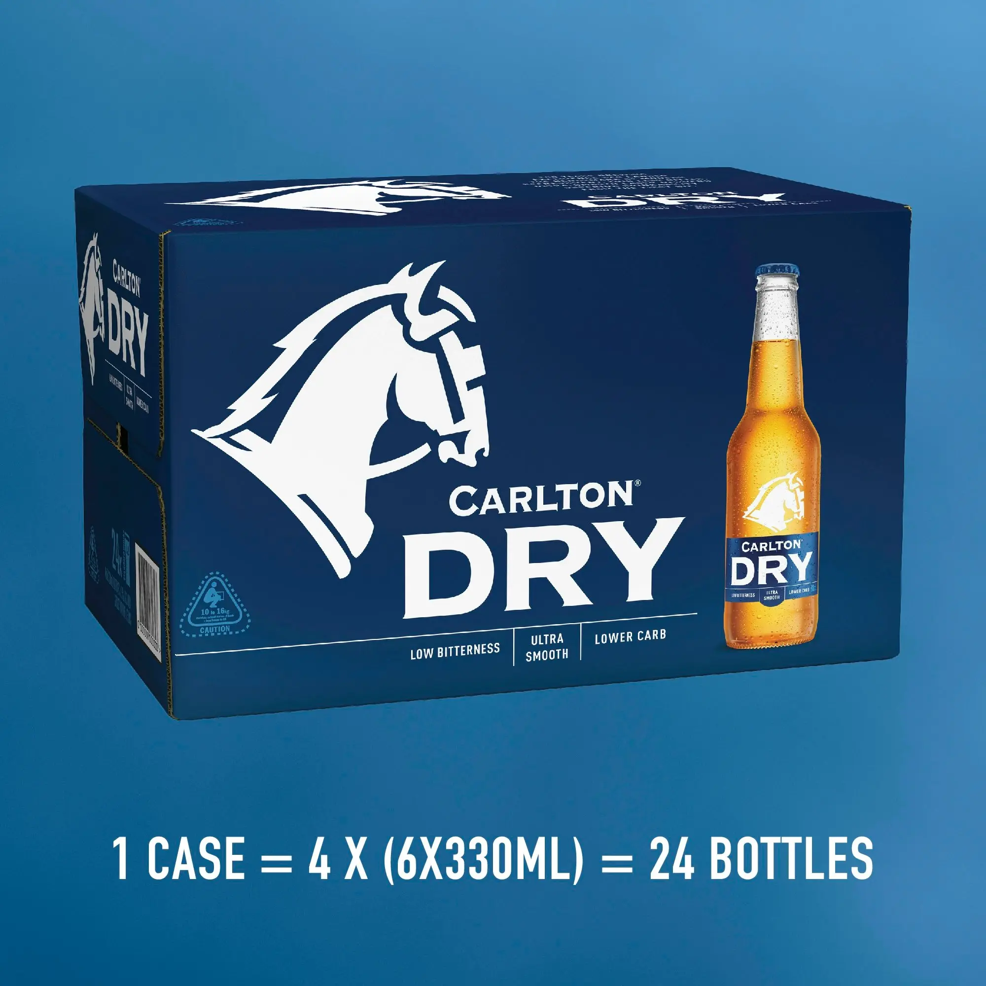 Carlton Dry Beer Case 24 x 330mL Bottle