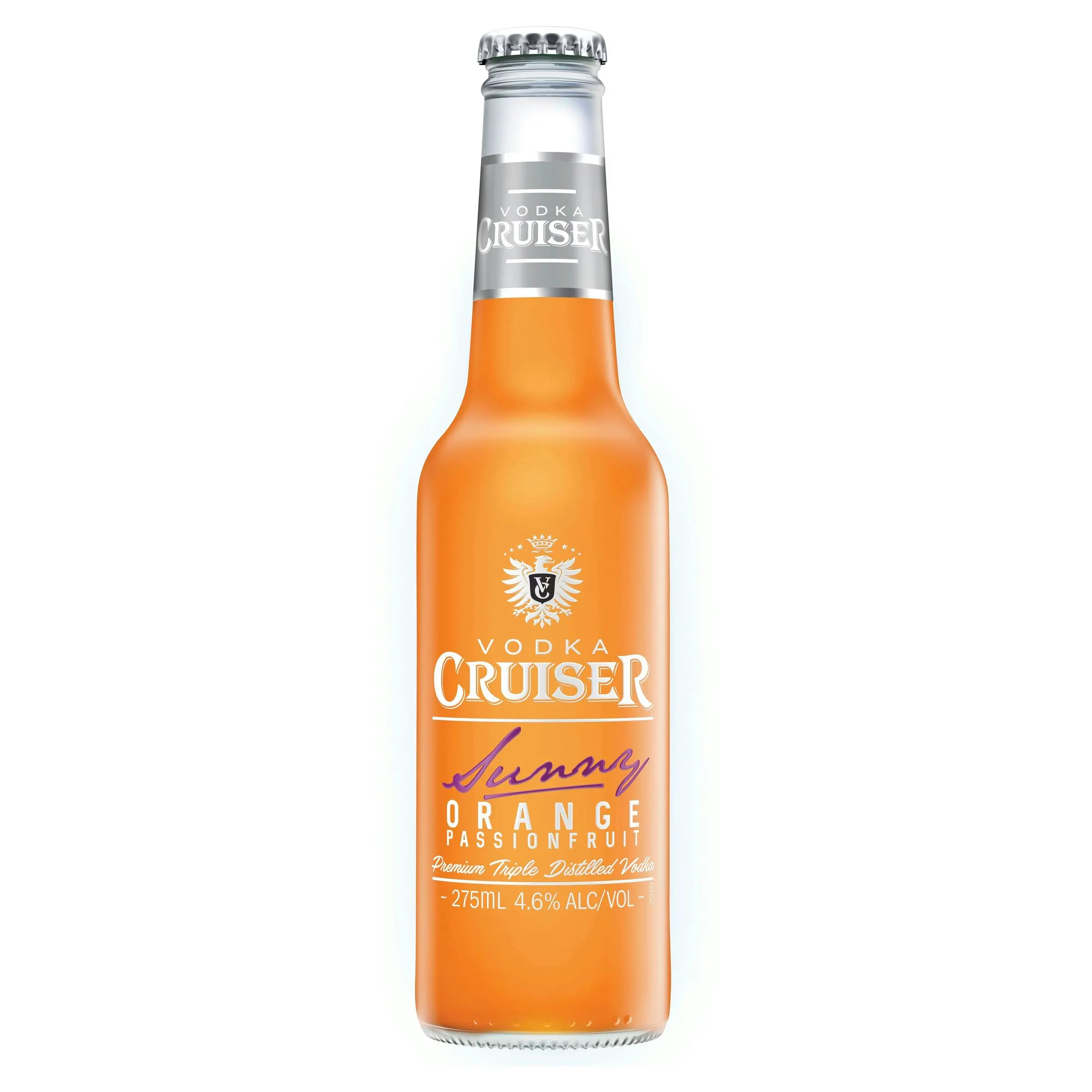 Vodka Cruiser Sunny Orange Passionfruit 4.6% 24 x 275mL Bottles