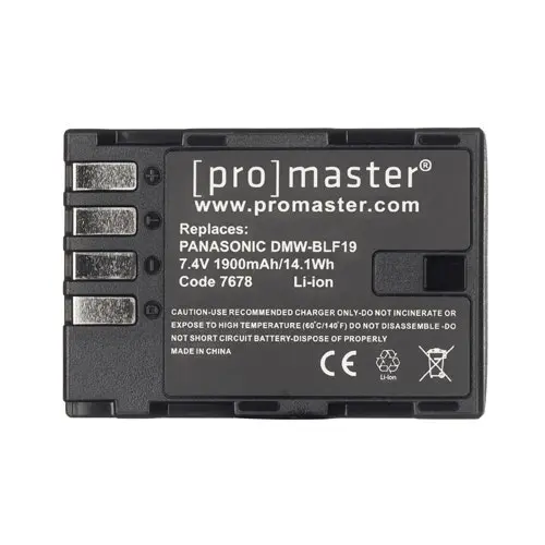 ProMaster Panasonic DMW-BLF19 Battery