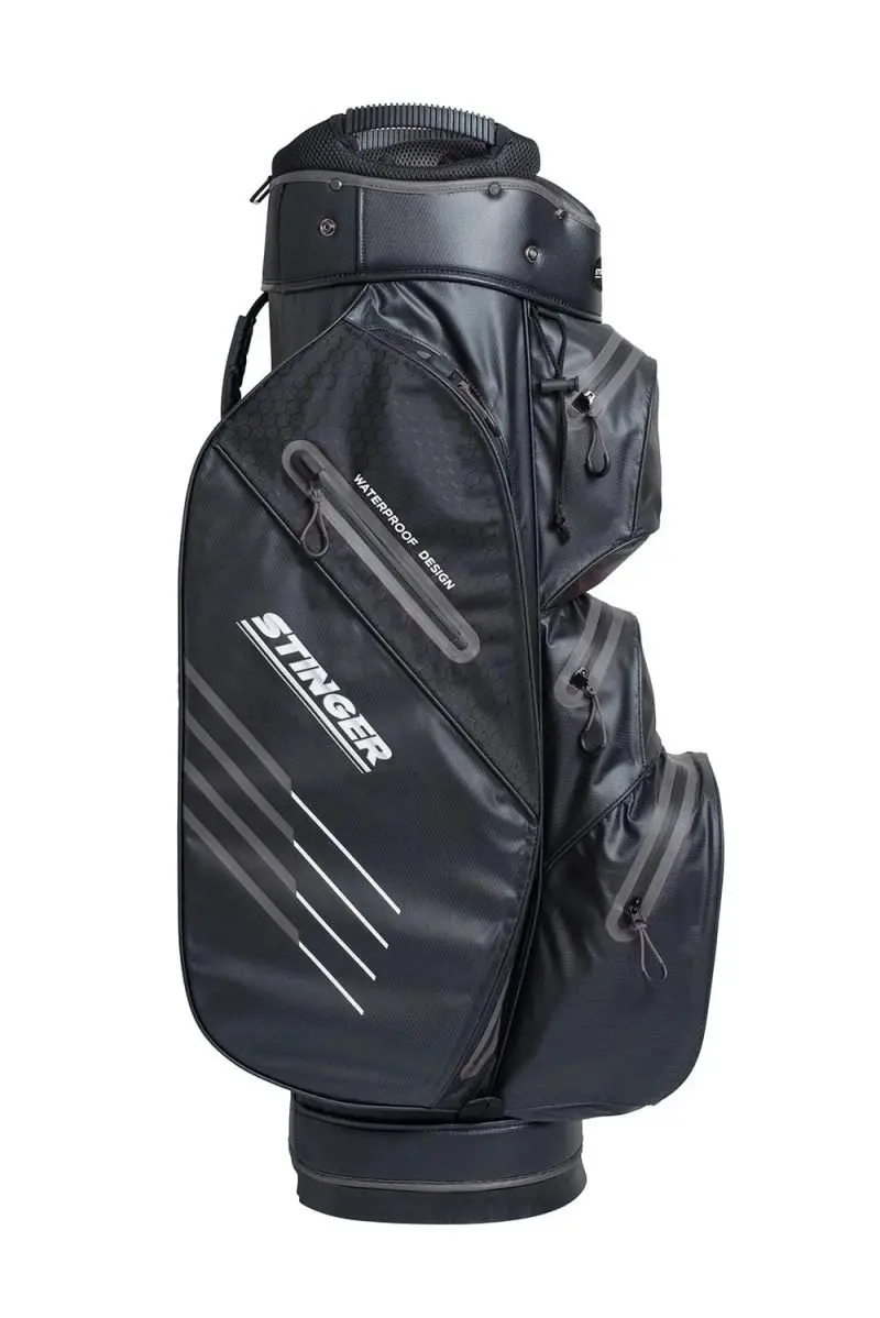 Stinger Waterproof Golf Bag - Black/Grey