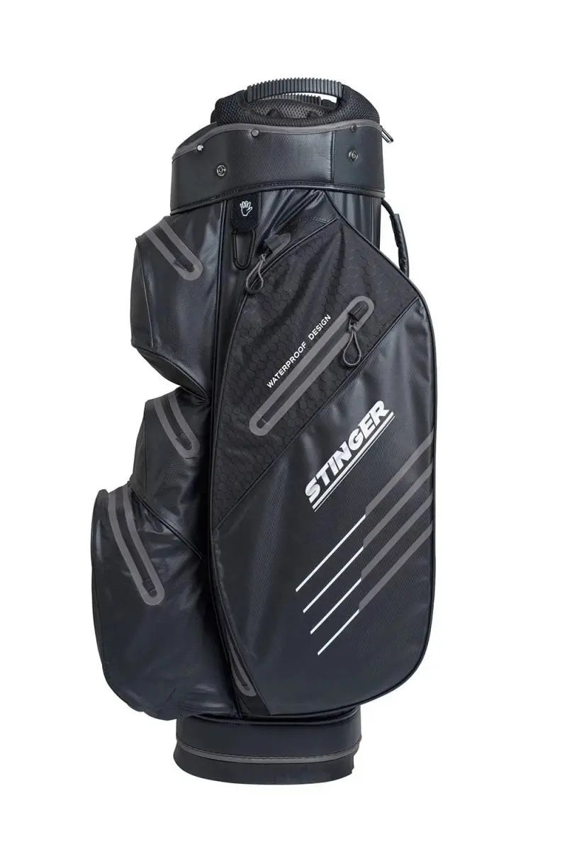 Stinger Waterproof Golf Bag - Black/Grey