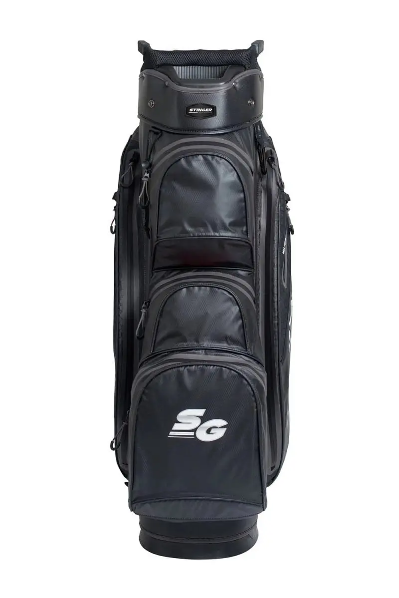 Stinger Waterproof Golf Bag - Black/Grey