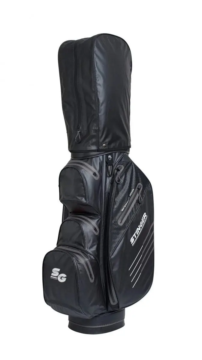 Stinger Waterproof Golf Bag - Black/Grey