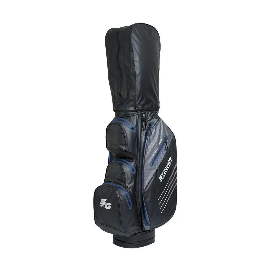 Stinger Waterproof Golf Bag - Black/Navy