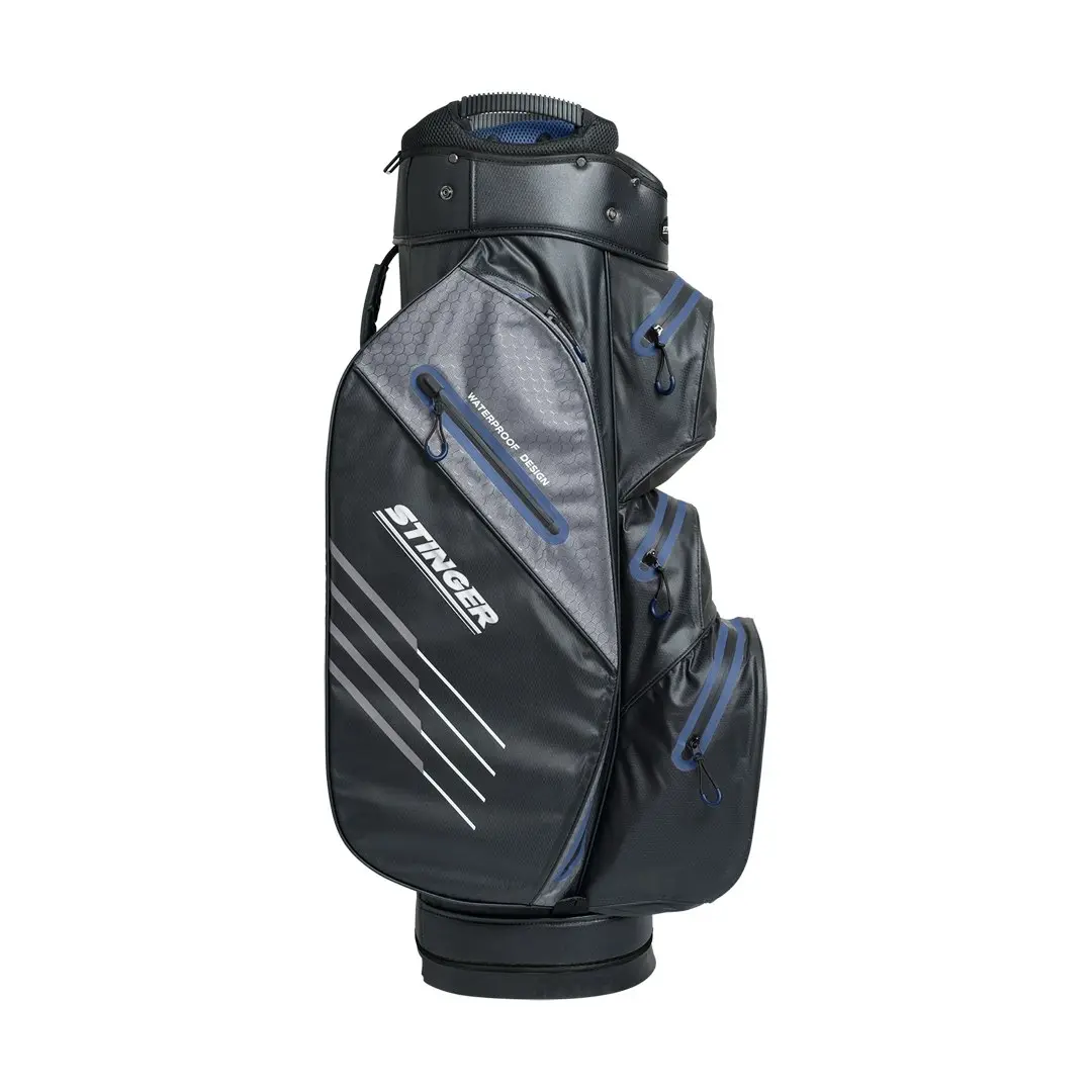 Stinger Waterproof Golf Bag - Black/Navy