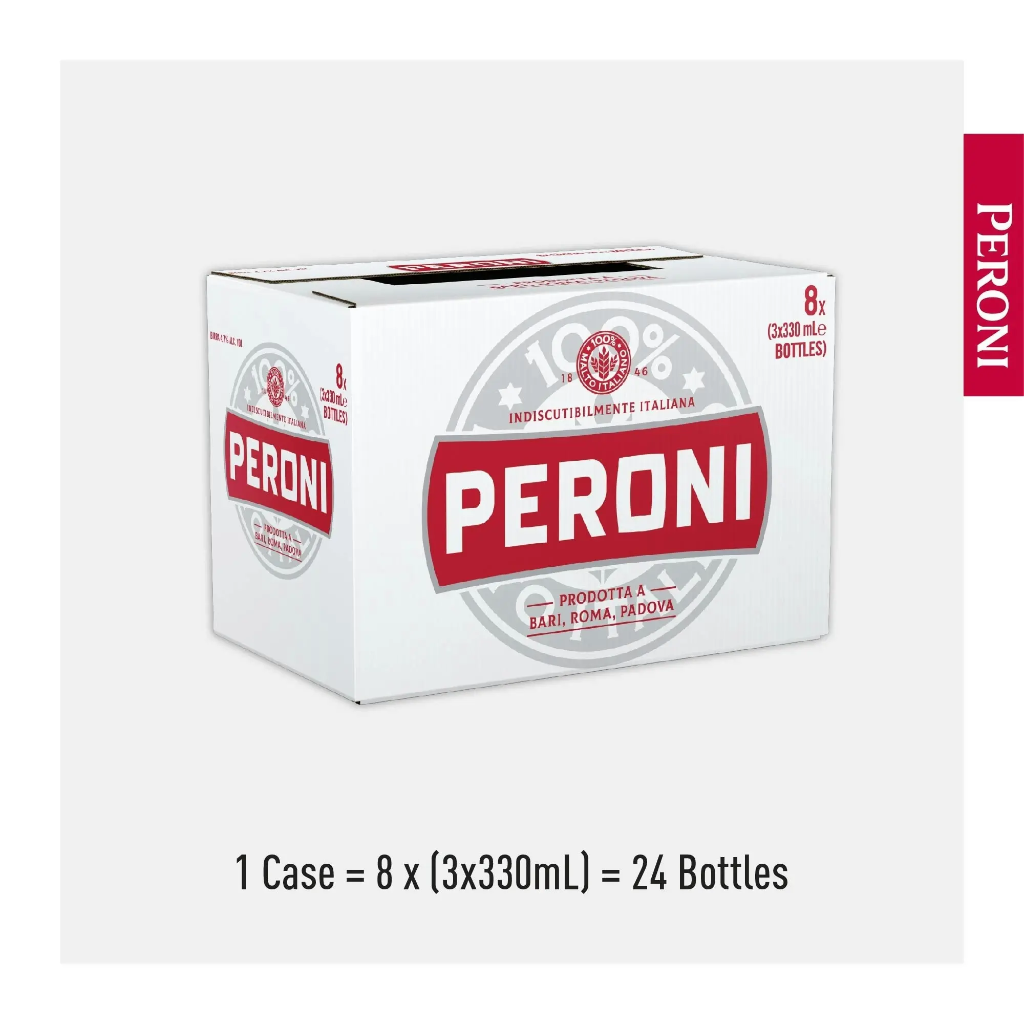 Peroni Red Beer Case 24 x 330mL Bottles