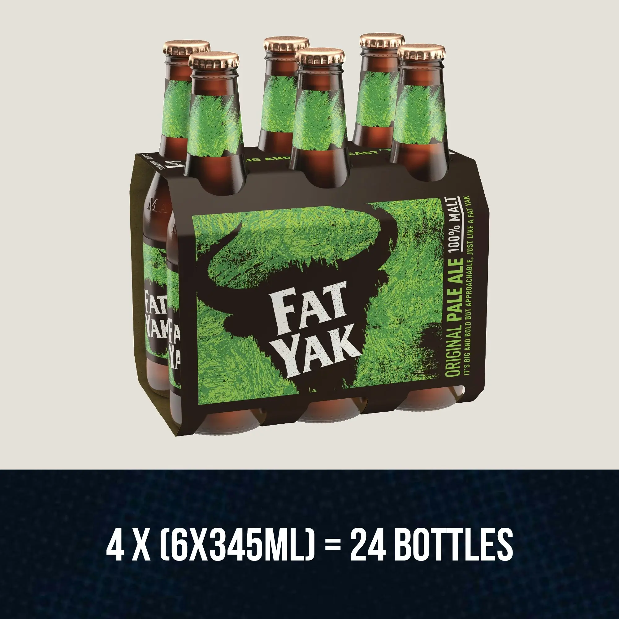 Fat Yak Original Pale Ale Beer Case 24 x 345mL Bottles