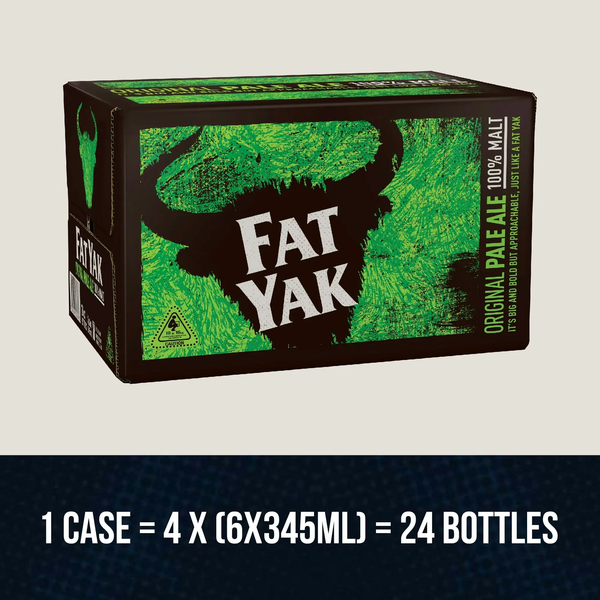 Fat Yak Original Pale Ale Beer Case 24 x 345mL Bottles