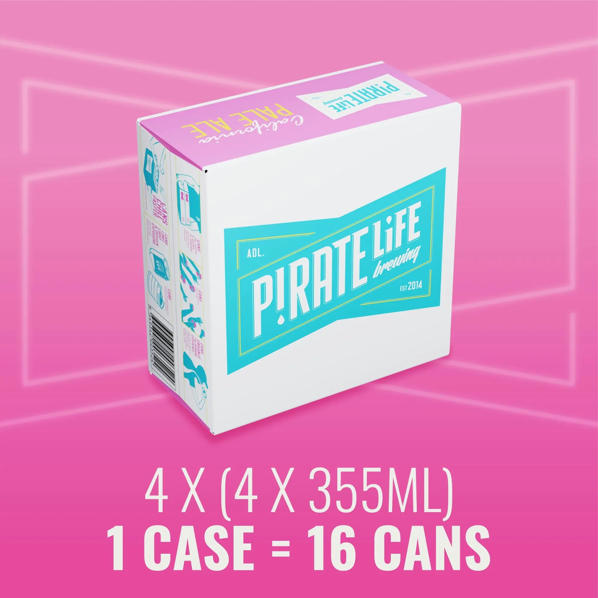 Pirate Life California Pale Ale 355mL Cans 16 Pack